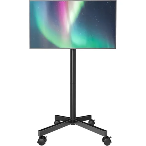 Mobile TV Cart Stand with Wheels
