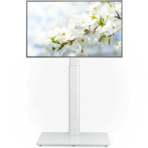Floor TV Stand, 9-Level Swivel